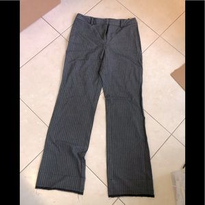 Grey pinstriped pants